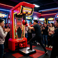 Machine de jeu de boxe à monnayeur Hit Punch&Kick, machine d'arcade à prix, pour divertissement intérieur, double fonction, version anglaise