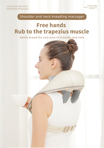 2024 Best Verkopende Nieuwe Drie-In-Één Nek Rug Schouder Acupressuur Trillingen Kneden Massage Apparaat Verlichten Pijn Ontspannen Spieren - Product Image 3