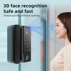 กุญแจล็อคประตูกระจก VIMA G11max ระบบ Tuya Wi-Fi สแกนลายนิ้วมือ สแกนใบหน้า รหัสผ่าน รีโมทคอนโทรล บัตรคีย์การ์ด สมาร์ทล็อคสำหรับสำนักงานและบ้าน - Product Image 1