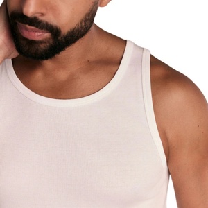 Wholesale Custom Design <b>Men's</b> Casual Gym Athletic Tank Tops 100% Cotton Knitted Eco-friendly Quick Dry Breathable <b>Singlets</b> - Product Image 6