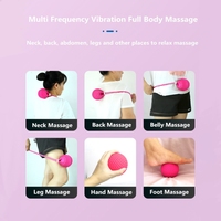 Yikang YK-1901, balle de massage musculaire profonde rechargeable en silicone professionnelle à 4 vitesses, pour le corps et les jambes, fonction musicale