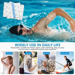 Film de pansement transparent fin en PU imperméable, ruban de fixation transparent, film protecteur imperméable pour tatouages, bain - Product Image 4