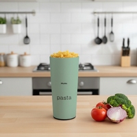 Boîte de conservation multifonctionnelle en métal écologique au design classique pour pâtes, avec couvercle, pour une conservation optimale, capacité 1-2L, pour la cuisine