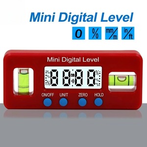 ميزان رقمي صغير بشاشة LCD مع فقاعات قياس للنجارة والبناء وأدوات الإصلاح المنزلي - Product Image 4