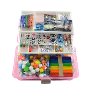 Mijn Eerste Craft Box - Ultimate Kunsten En Ambachten Kit Voor Starter-Alles In Een Voor Peuter Art Project en Voorschoolse Craft Supplies- L