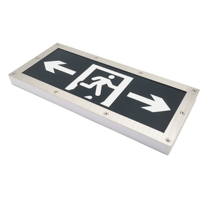 Señal de seguridad de suministro de fábrica, luz de emergencia recargable montada en pared o techo - Product Image 3
