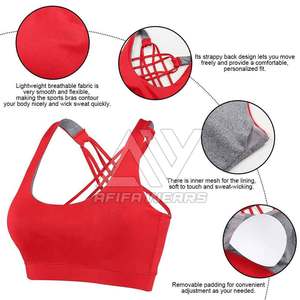 Soutien-gorge de fitness extensible et respirant pour femmes OEM personnalisé taille adulte confortable soutien-gorge de sport à une épaule - Product Image 5