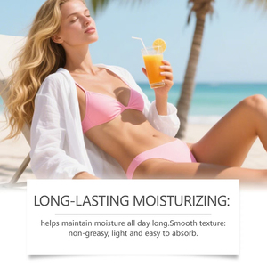 Accélérateur de bronzage auto-bronzant végétalien minéral à base de peptides biologiques sans gras, marque privée, SPF 50+, lotion bronzante pour peaux foncées - Product Image 3