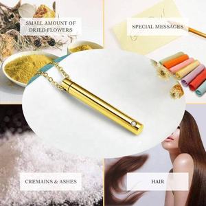 Collar <span class=keywords><strong>de</strong></span> urna cilíndrica <span class=keywords><strong>de</strong></span> circonia cúbica chapada en oro <span class=keywords><strong>de</strong></span> Plata <span class=keywords><strong>de</strong></span> Ley 925 - Product Image 4