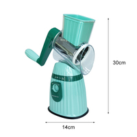 Râpe à fromage rotative de cuisine en acier inoxydable multifonctionnelle 3 en 1 Mandoline Drum Slicer