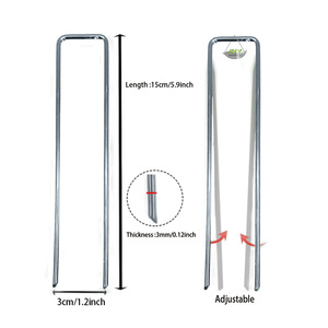 Fixation de <span class=keywords><strong>gazon</strong></span> <span class=keywords><strong>synthétique</strong></span> et de tapis de mauvaises herbes Goupilles d'ancrage pour <span class=keywords><strong>gazon</strong></span> artificiel - Product Image 5