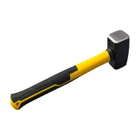 Marteau de maçonnerie en acier au carbone de couleur personnalisée OEM avec manche ergonomique en fibre de verre de conception propre