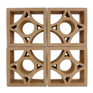 Blocs décoratifs en terre cuite perforés, blocs architecturaux en terre cuite ajourés, briques creuses en terre cuite pour écran de façade moderne - Product Image 4