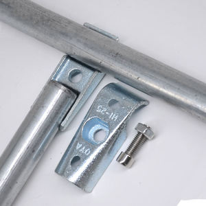 Connecteurs de tuyaux en fonte malléable galvanisée de 3/4 pouces et raccords pour tubes ronds - Product Image 4