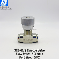 Válvula de Control de Flujo Hidráulico STB-G1/2, Presión de 35Mpa, 50L/min