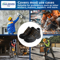 Zapatos de Seguridad con Punta de Acero, Botas de Trabajo Industriales Antipinchazos, Impermeables, Antideslizantes, Calzado de Protección para Construcción y Fábrica para Hombre
