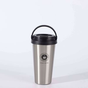 Stainless Steel Tumbler Vacuum Insulated Travel Mug With Lid Gold Color Minimalist Design <b>For</b> Coffee Anytime Anywhere - Product Image 4