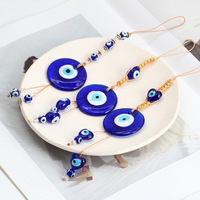Pendentifs de voiture faits à la main pour enfants, ornements en verre, protection contre le mauvais œil, porte-bonheur, décoration murale, à suspendre au rétroviseur de voiture