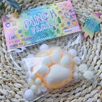 Peluche Patte de Chat Ultra-Douce à Presser, Jouet Anti-Stress à Rebond Lent, Gadget Tendance pour Tous les Âges