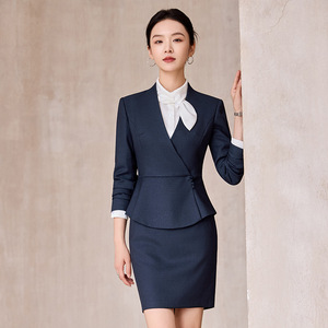 Women's Professional Suit Set Short Skirt Work Uniform Receptionist Office Wear Fall 2025 - Product Image 2