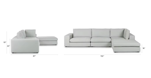 Canapé modulaire personnalisé en tissu uni pour salon, idéal pour la maison - Product Image 2