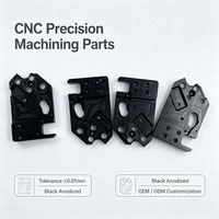 Pièces usinées CNC de précision sur mesure, composants en aluminium anodisé avec une tolérance de ±0,01 mm pour composants industriels OEM/ODM