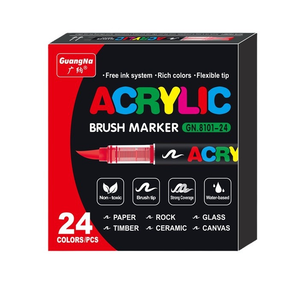 Pennello morbido 240 colori acrilico pennarello <span class=keywords><strong>per</strong></span> <span class=keywords><strong>legno</strong></span>, pietra, tela, vetro, tessuto, pittura di roccia e artigianato fai da te forniture d'arte - Product Image 5