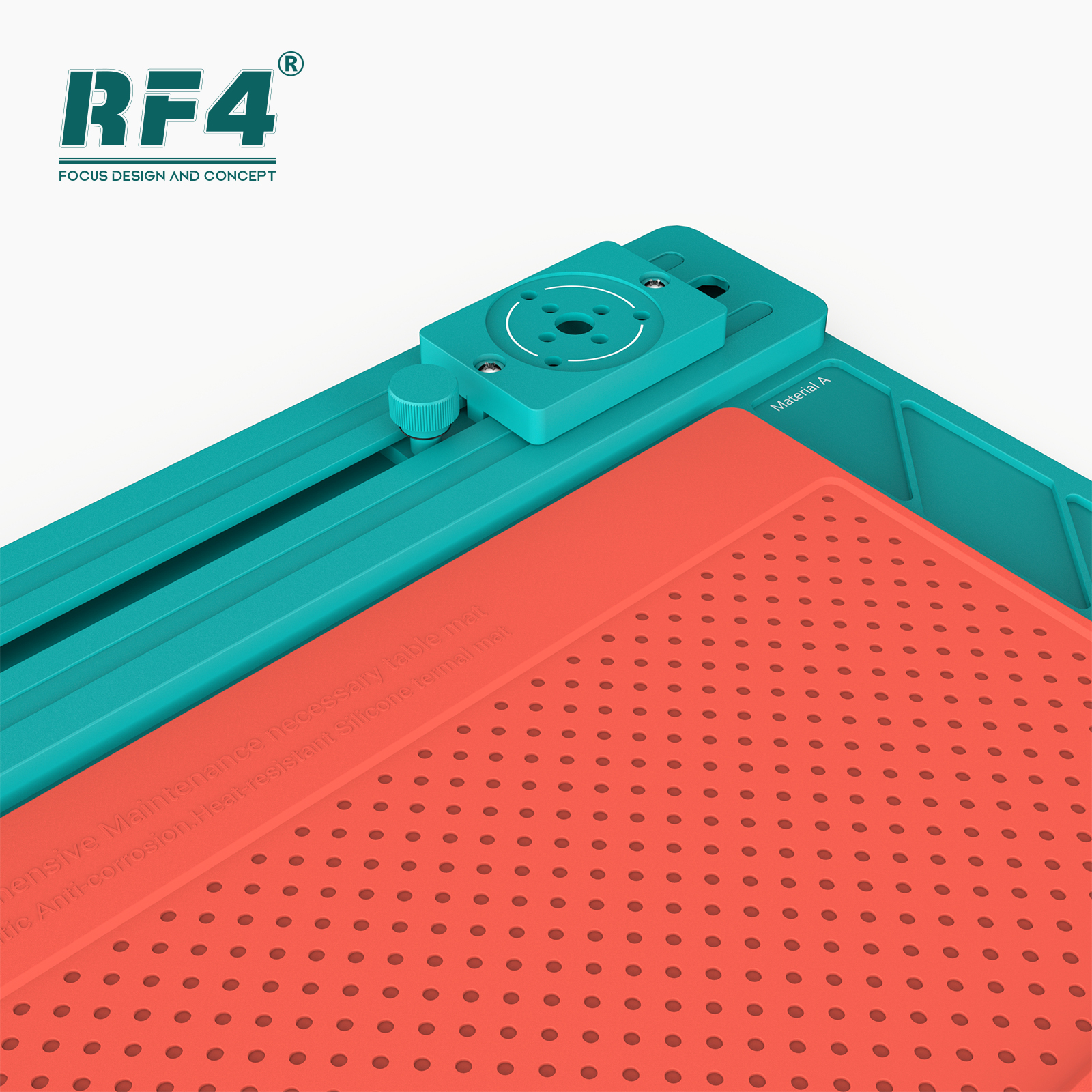 Alas Mikroskop RF4 RF MO3, Alas Perbaikan PCB Ponsel Multifungsi Tahan Panas 33*25CM