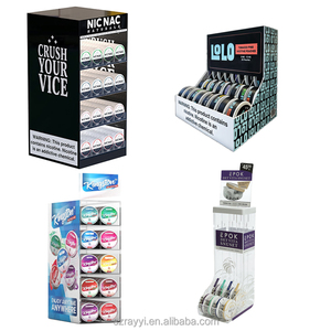 Présentoir en acrylique pour pochettes de nicotine et snus, fabrication sur mesure par l'usine RAY YI, avec pochettes incluses - Product Image 1