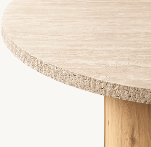 Bắc Âu thiết kế hiện đại sang trọng trong nhà đồ nội thất nhà travertine Top vòng bàn ăn - Product Image 2