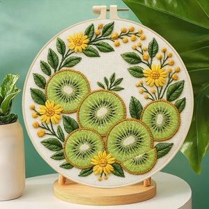 Kits DIY de Mariposas y Flores para Niñas, Decoración del Hogar Hecha a Mano con Algodón, Punto de Cruz, Bordado XSD, Manualidades de Poliéster XIXI - Product Image 4