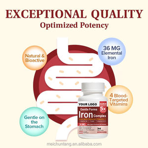 Vegan glutensiz demir kapsüller Folate <span class=keywords><strong>C</strong></span> vitamini bitkisel kan oluşturucu anemi takviyeleri enerji güçlendirici yetişkinler için erkekler kadınlar - Product Image 6