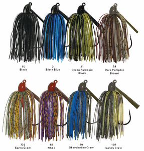 Top Right RJ301 tungsteno Jig gonne in Silicone tungsteno nuoto Jig Lure per la pesca dei bassi - Product Image 5