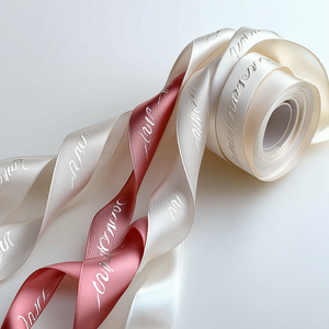 Cintas de Satén y Grosgrain Ecológicas Personalizadas de Fábrica con Logotipo en Relieve 3D para Regalos (Personalizables) - Product Image 6