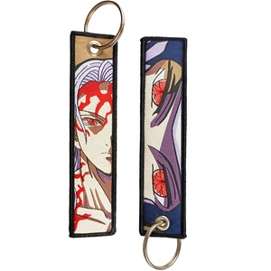 Anime <span class=keywords><strong>Manga</strong></span> ricamo Jet Key Tag cartoni animati portachiavi per auto alla moda portachiavi portachiavi borsa accessori derivati animazione - Product Image 1