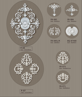 Y-04 Guanyu Haute Qualité Style Français Installation Rapide PU Plafond Roses Écologique Polyuréthane Sûr pour Hôtels Paintable