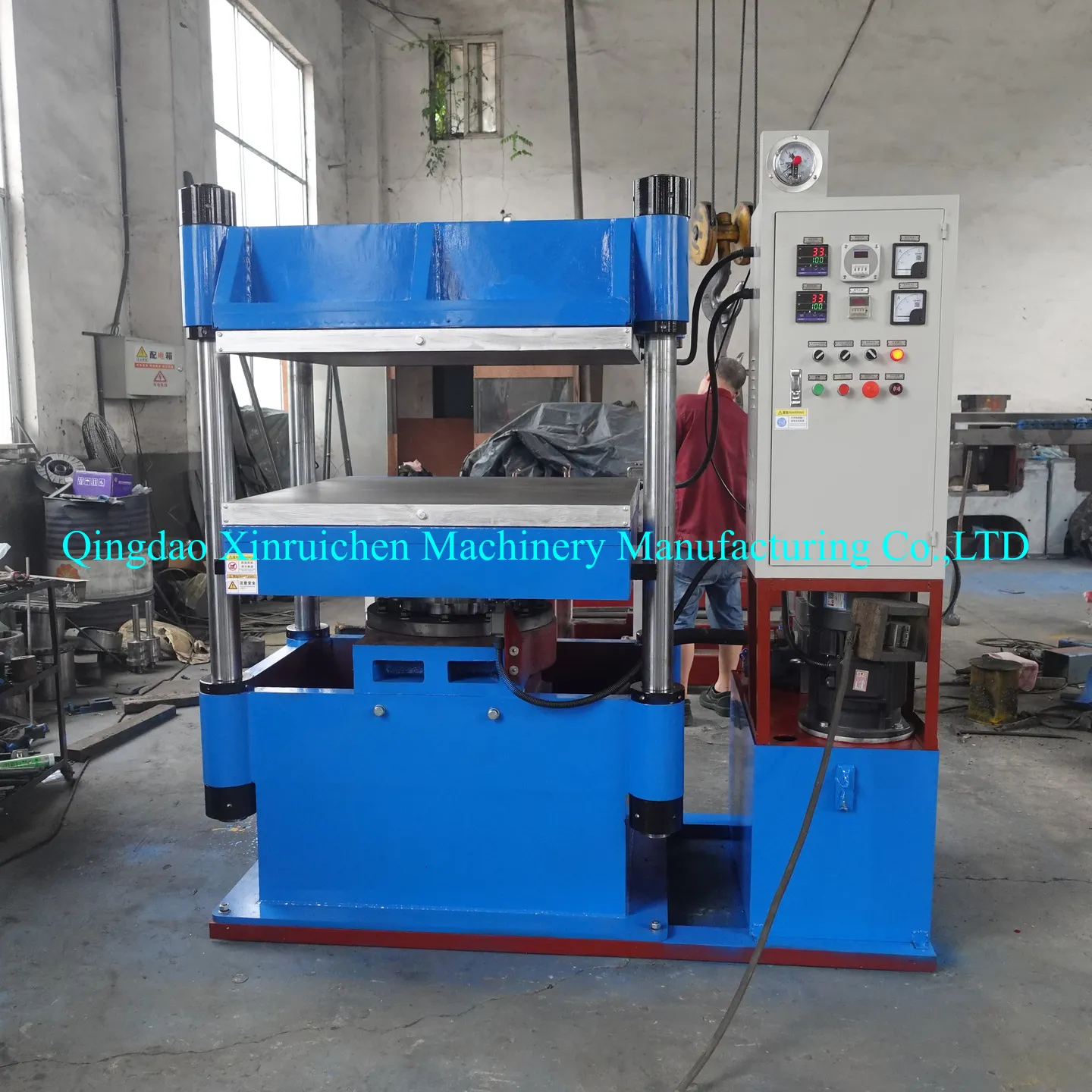 500T large four-column hydraulic press carbon fiber sheet hot pressing machine