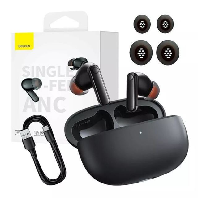 2025 Hot Sell Baseu s Bowie MZ10 True Wireless Earbuds Bluetooth Earphones ANC Headphones With Microphone Charging Cable