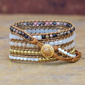 <span class=keywords><strong>Bracelet</strong></span> de bijoux de bohême CAOWTAN pour <span class=keywords><strong>Apple</strong></span> <span class=keywords><strong>Watch</strong></span> Band 44 45 42 41mm <span class=keywords><strong>Bracelet</strong></span> <span class=keywords><strong>tressé</strong></span> de perles naturelles faites à la main vintage pour Iwatch Band - Product Image 2