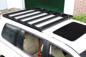 Bastidores de techo con recubrimiento en polvo negro de capacidad de 300KG universales para <span class=keywords><strong>Toyota</strong></span> <span class=keywords><strong>LC</strong></span> <span class=keywords><strong>150</strong></span> 200 300 LC76 LC79 - Product Image 5
