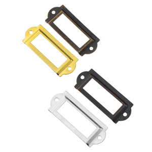 Antique Iron Label <b>Frame</b> Rectangular Handle For Jewelry Box Storage Decorative Drawer Gift Box <b>Frame</b> Silver Bronze Yellow - Product Image 5