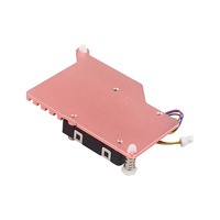 Dissipateur thermique en cuivre pur Raspberry Pi 5 avec ventilateur de refroidissement actif PWM pour la 5ème génération