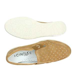 Cinzia Soft Donna <b>Slip</b> <b>On</b> IV119877 Cuoio <b>Leather</b> Heel Flats Women's <b>Shoes</b> - Product Image 6