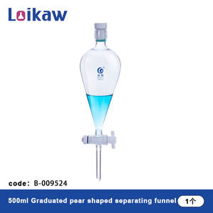 Corong laboratorium produsen Tiongkok 60ml Boro 3.3 corong kaca pemisah corong dengan kelulusan - Product Image 4