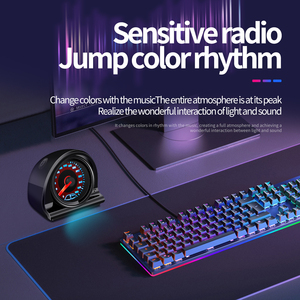 Nuova fabbrica diretta LED atmosfera luce nuova condizione di controllo vocale ritmo di <span class=keywords><strong>musica</strong></span> per auto con Display a luci colorate - Product Image 4