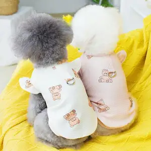 Buy Pet Vests L Print T Solid S Clothes Stocked M Home Stay Pajamas Polyester Xs Cartoon Bear Print Pet Xl Dog Dogs T-Shirt