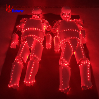 Costume Lumineux LED Stormtrooper : Armure Robotique Lumineuse pour Spectacles, Danse Scénique, Cosplay, Fêtes d'Halloween et Performances