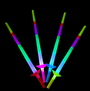 नई रचनात्मक इंद्रधनुष लेजर तलवार एक्सटेंडेबल लाइट अप खिलौने प्लास्टिक टेलीस्कोपिक फ्लैशिंग वॉंड्स के नेतृत्व वाली लाठी पार्टी बच्चों के लिए - Product Image 4