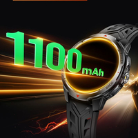 Montre connectée AMOLED KT88 en promotion, boîtier en alliage, appels Bluetooth, notifications de messages, lampe de poche intégrée