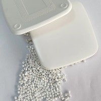 Gránulos Blancos de PC+ABS Brillantes, Resina de Aleación de Alto Impacto para Electrodomésticos Inteligentes y Carcasas de Dispositivos Médicos